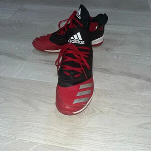 Adidas sneakers /red&black/ sz9.5